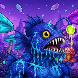 Oozlings #2783, Anglerfish · Fungus Forest