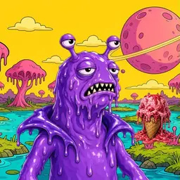 Oozlings #2791, Slug · Turquoise Swamp