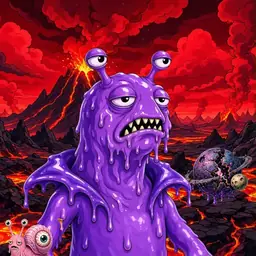 Oozlings #2793, Slug · Lava Fields