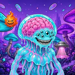 Oozlings #2797, Jellyfish Brain · Fungus Forest