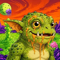 Oozlings #2806, Toad Goblin · Acid Lake