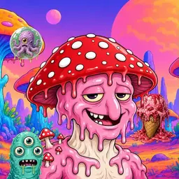 Oozlings #2811, Mushroom Head · Mushroom Desert