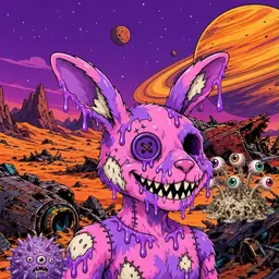 Oozlings #2814, Zombie Bunny · Ship Junkyard