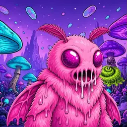 Oozlings #2815, Mutant Moth · Fungus Forest