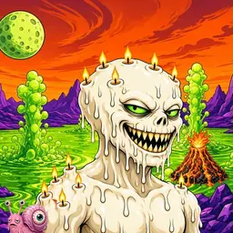 Oozlings #282, Candle Wax · Acid Lake