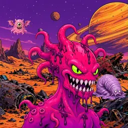 Oozlings #2822, Mutated Squid · Ship Junkyard