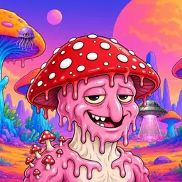 Oozlings #2826, Mushroom Head · Mushroom Desert