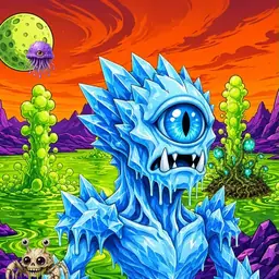 Oozlings #2835, Ice Cyclops · Acid Lake