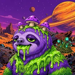 Oozlings #2839, Slime Sloth · Ship Junkyard