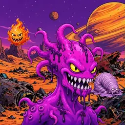 Oozlings #2844, Squid · Ship Junkyard