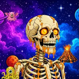 Oozlings #2848, Skull · Void Nebula