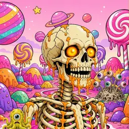 Oozlings #2850, Skull · Candy Planet