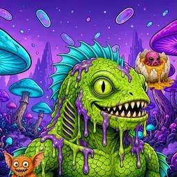 Oozlings #2851, Swamp Fish · Fungus Forest
