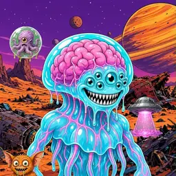 Oozlings #2870, Jellyfish Brain · Ship Junkyard