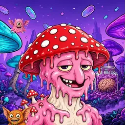 Oozlings #2876, Mushroom Head · Fungus Forest
