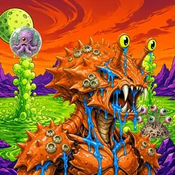 Oozlings #2880, Mutated Crab · Acid Lake