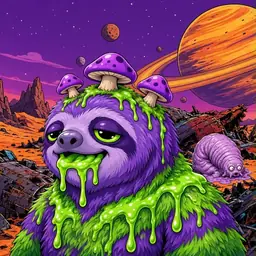 Oozlings #2881, Slime Sloth · Ship Junkyard