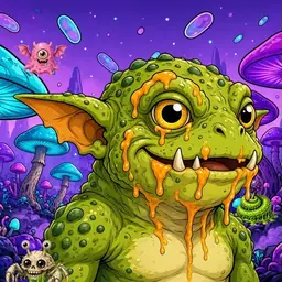 Oozlings #2885, Toad Goblin · Fungus Forest