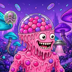 Oozlings #2890, Gumball Brain · Fungus Forest