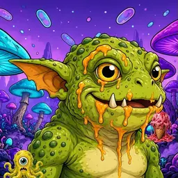 Oozlings #2896, Toad Goblin · Fungus Forest