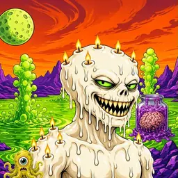 Oozlings #29, Candle Wax · Acid Lake
