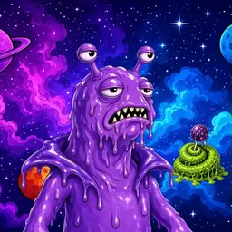 Oozlings #2902, Slug · Void Nebula