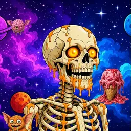 Oozlings #2904, Skull · Void Nebula