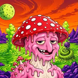 Oozlings #2908, Mushroom Head · Acid Lake