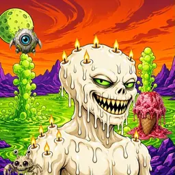Oozlings #2913, Candle Wax · Acid Lake