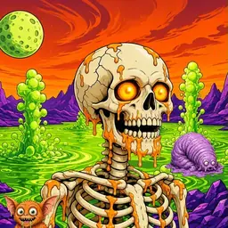 Oozlings #2914, Skull · Acid Lake