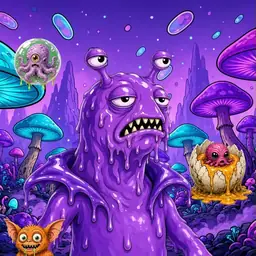 Oozlings #2915, Slug · Fungus Forest