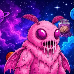 Oozlings #2937, Mutant Moth · Void Nebula