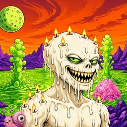 Oozlings #2942, Candle Wax · Acid Lake
