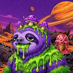 Oozlings #2943, Slime Sloth · Ship Junkyard