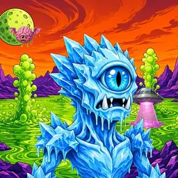 Oozlings #2957, Ice Cyclops · Acid Lake