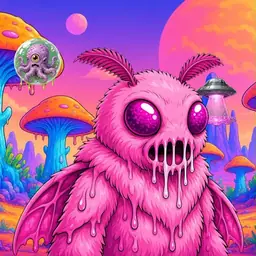 Oozlings #2959, Mutant Moth · Mushroom Desert