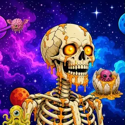 Oozlings #2960, Skull · Void Nebula