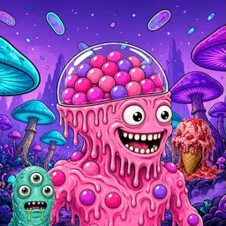 Oozlings #2963, Gumball Brain · Fungus Forest