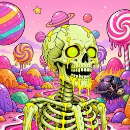 Oozlings #2964, Mutated Skull · Candy Planet