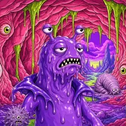 Oozlings #2969, Slug · Flesh Cave