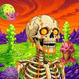 Oozlings #297, Skull · Acid Lake