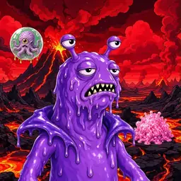 Oozlings #2975, Slug · Lava Fields