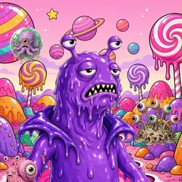Oozlings #2979, Slug · Candy Planet