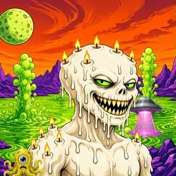 Oozlings #298, Candle Wax · Acid Lake