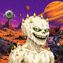 Oozlings #2983, Candle Wax · Ship Junkyard