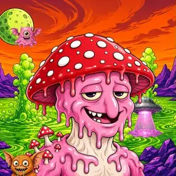 Oozlings #299, Mushroom Head · Acid Lake