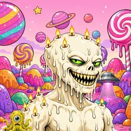 Oozlings #2991, Candle Wax · Candy Planet