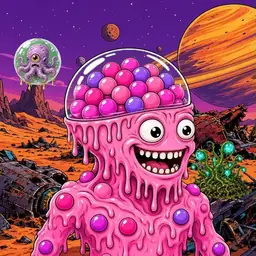 Oozlings #2997, Gumball Brain · Ship Junkyard