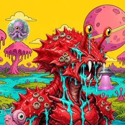 Oozlings #2999, Crab · Turquoise Swamp