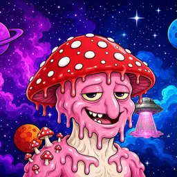 Oozlings #30, Mushroom Head · Void Nebula